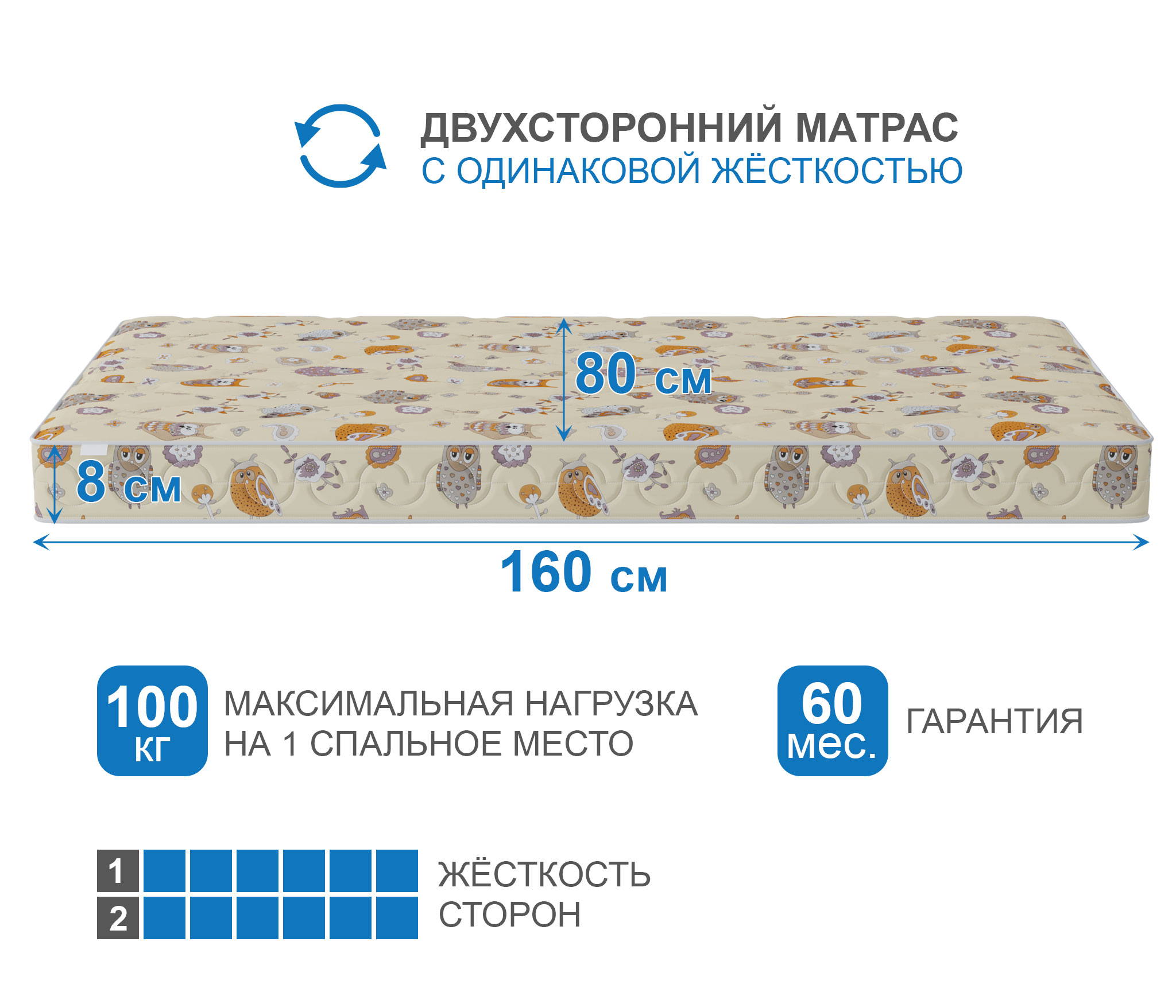 Матрас Здоровый сон-Дейл 800х1600
Матрас Здоровый сон-Дейл 800х1600
