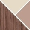 Ясень Шимо темный / Крем-Брюле глянец, Мокко глянец