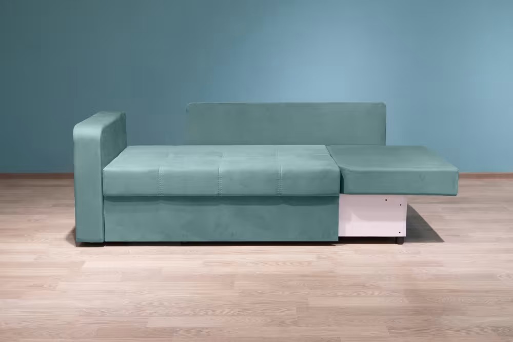 Прямой мини-диван Джером, newtone aqua blue фото
