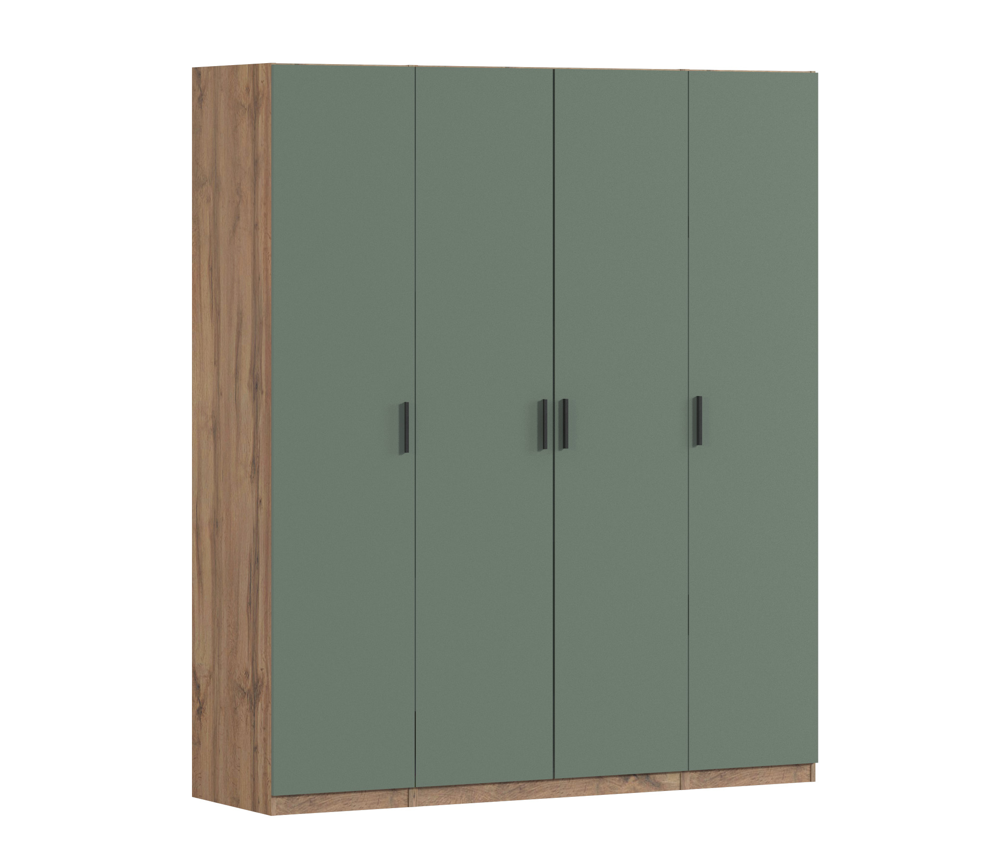 

Шкаф четырехдверный Макс 2000 мм, вариант №3 (ЛДСП, корпус дуб вотан)