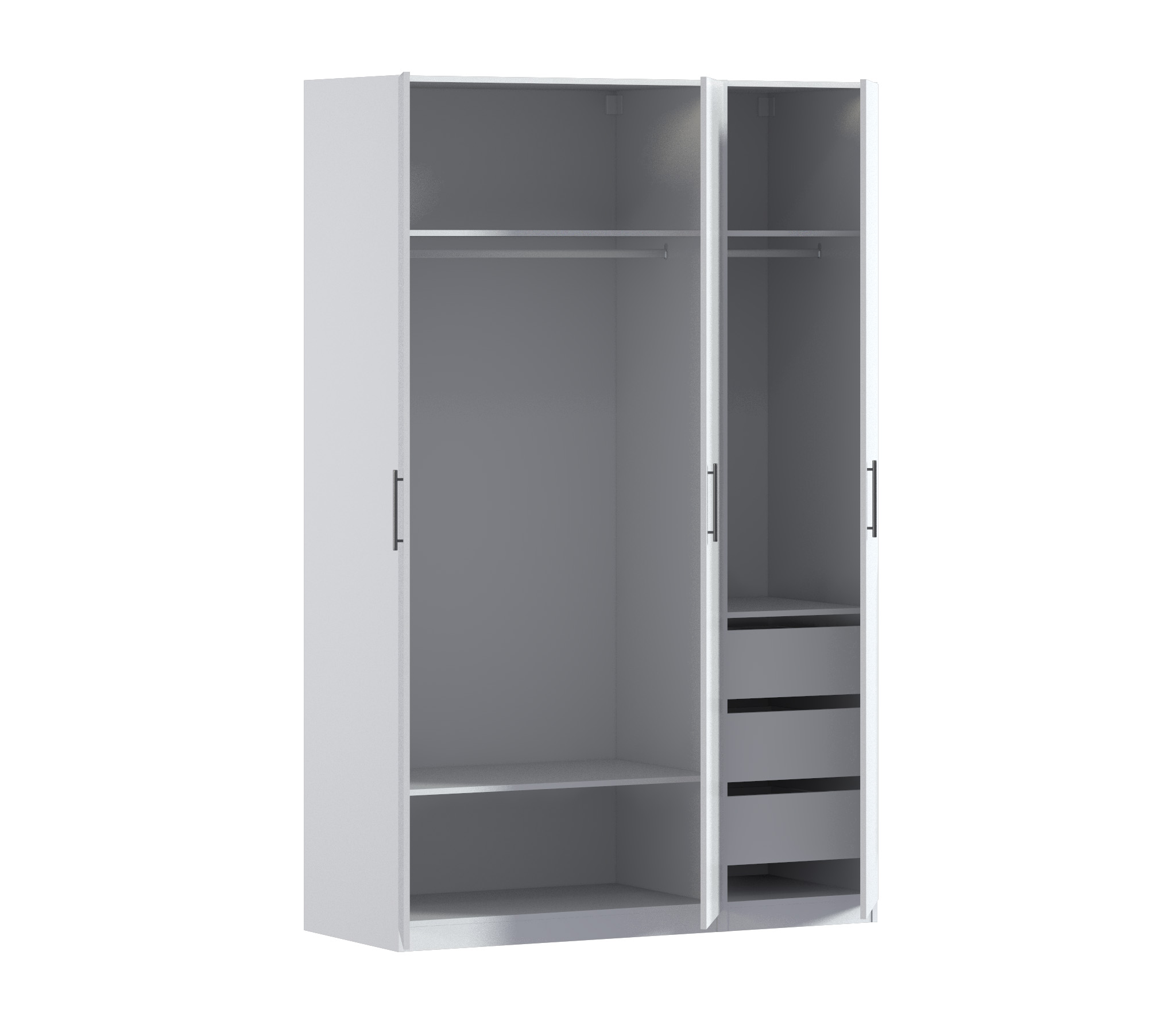 

Шкаф трехдверный Макс 1500 мм, вариант №4 (ЛДСП)