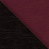 Иск. кожа черная / бордо