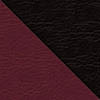 Иск. кожа бордо / черная