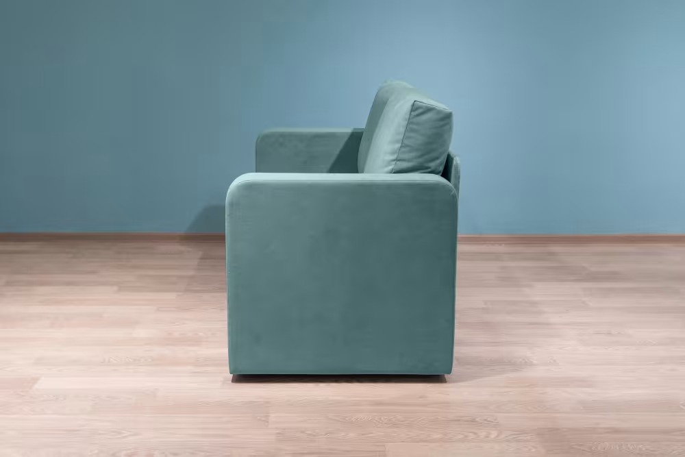 Прямой мини-диван Джером, newtone aqua blue фото