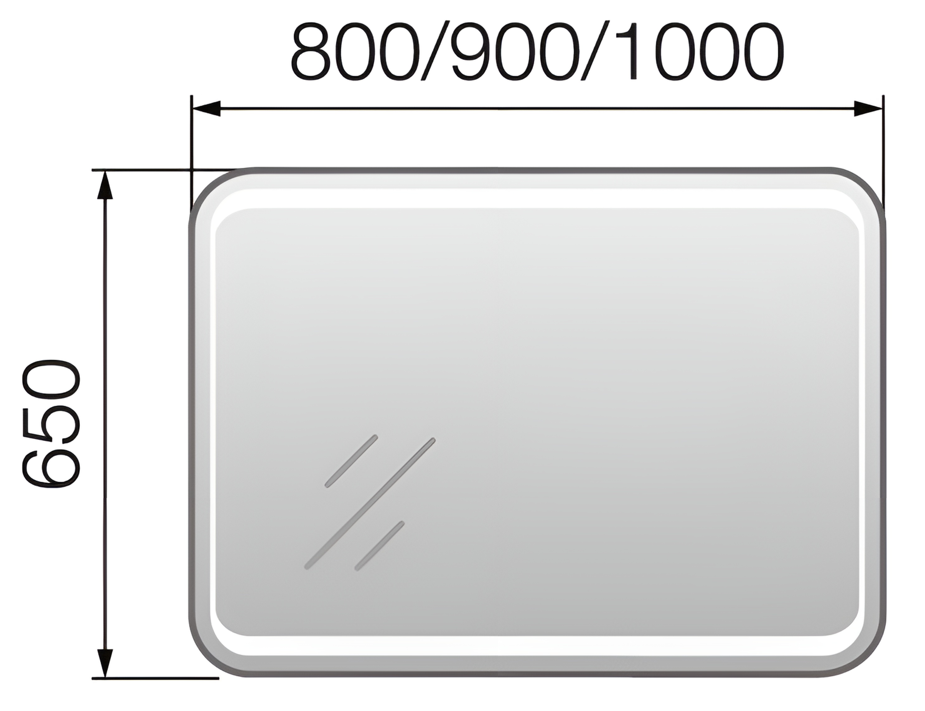 Зеркало для ванной Marka One Eco 100 фото