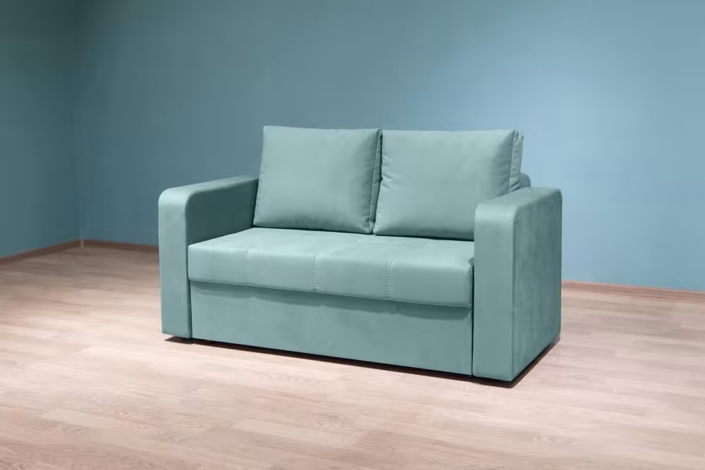 Прямой мини-диван Джером, newtone aqua blue фото