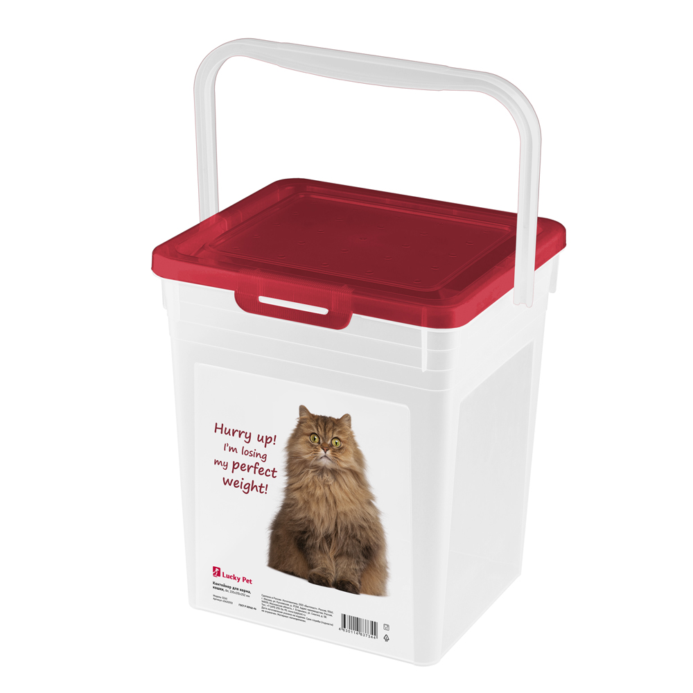 

КОНТЕЙНЕР ДЛЯ КОРМА С ДЕКОРОМ LUCKY PET 8Л