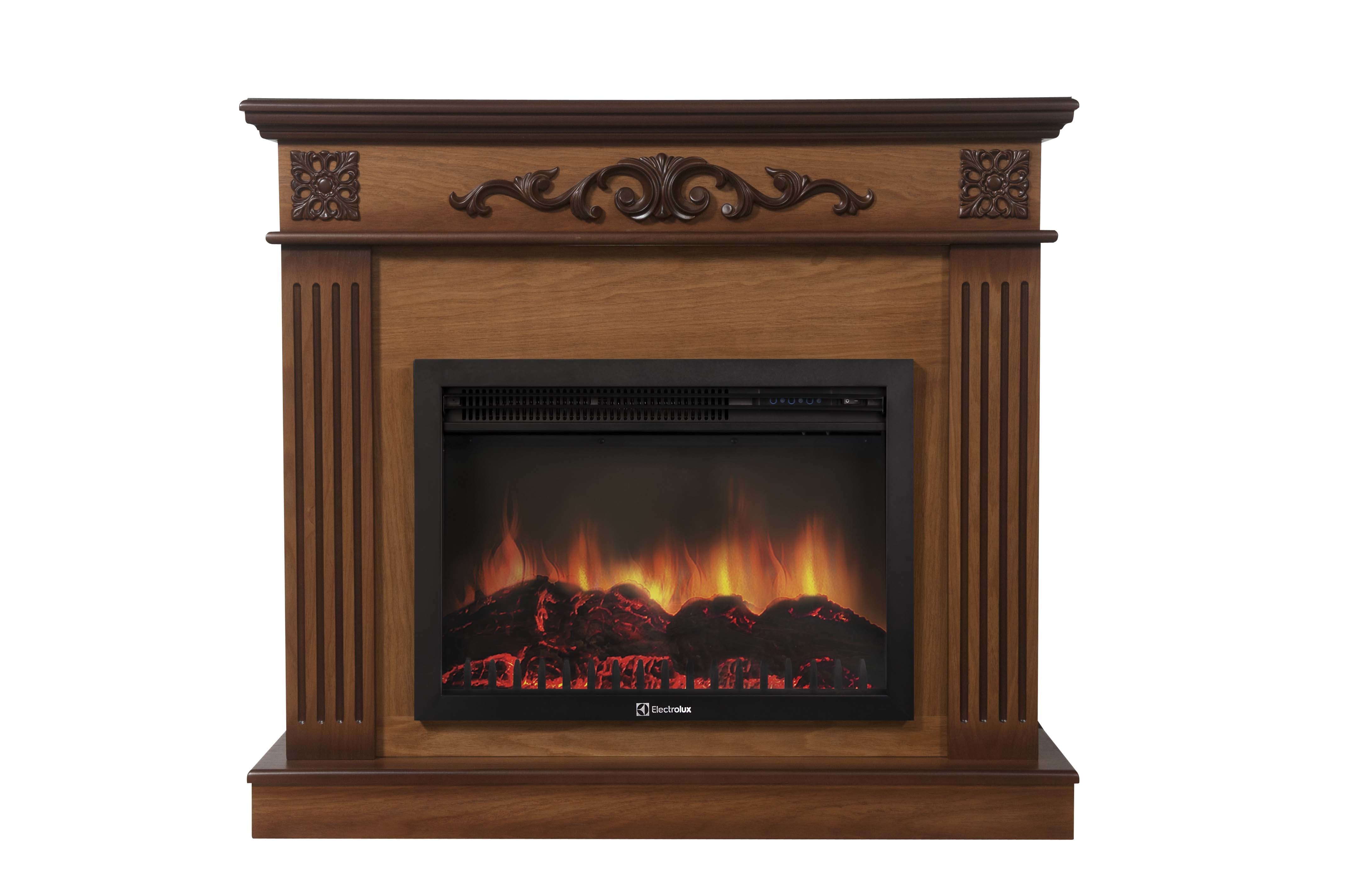 

Камин Electrolux Sphere Plus EFP/P-3320RLS с порталом Noce 30 шпон орех