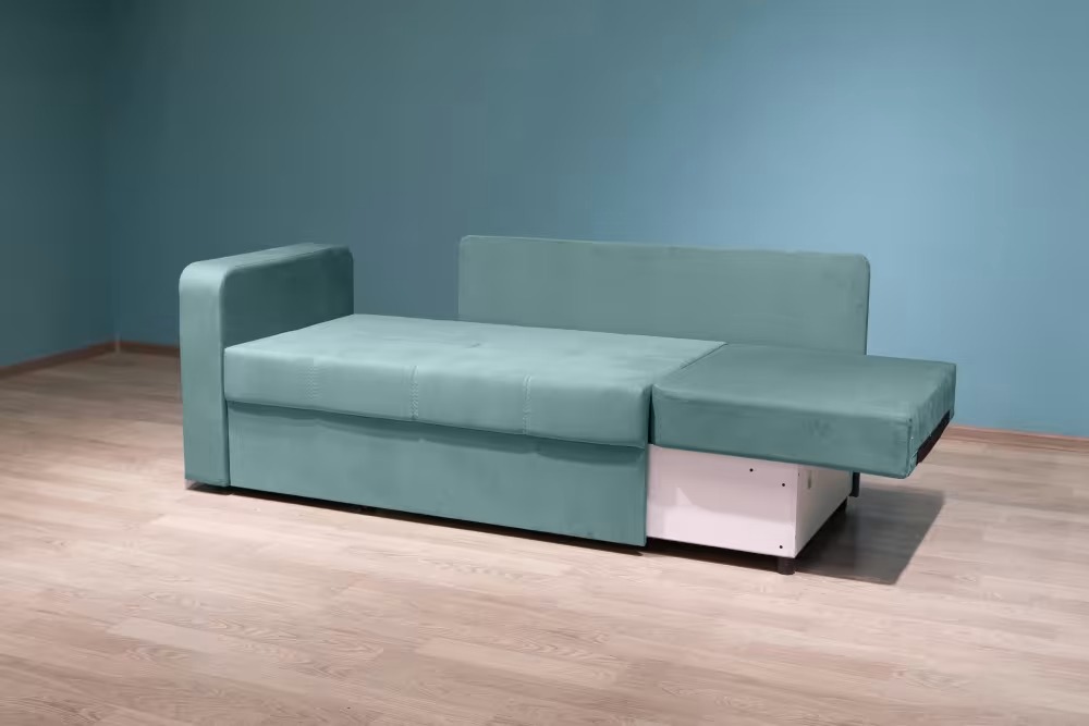 Прямой мини-диван Джером, newtone aqua blue фото