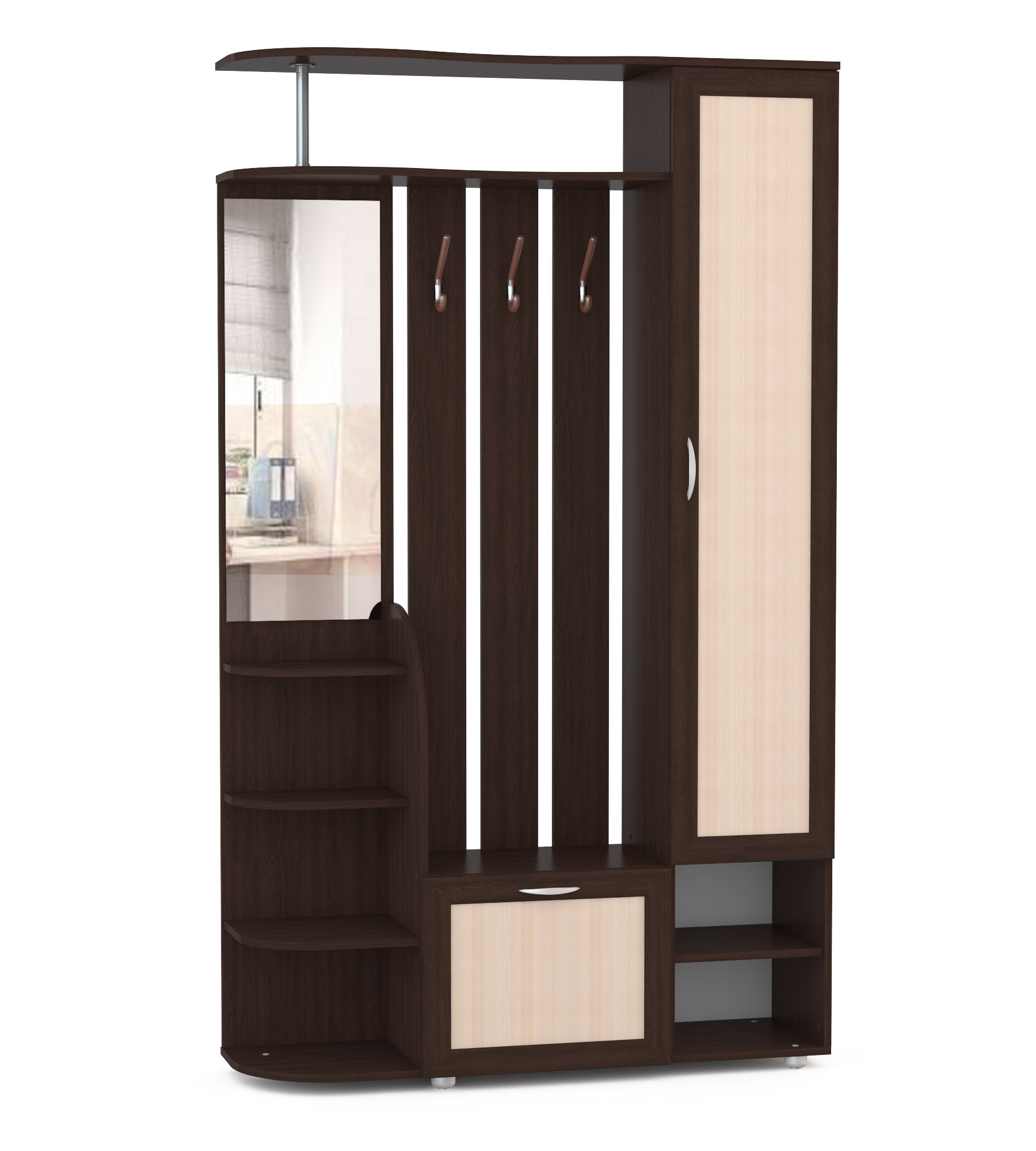 382. стенка фиджи венге цаво. венге цаво дуб молочный. трия полка настенная тип 3. венге цаво дуб молочный.