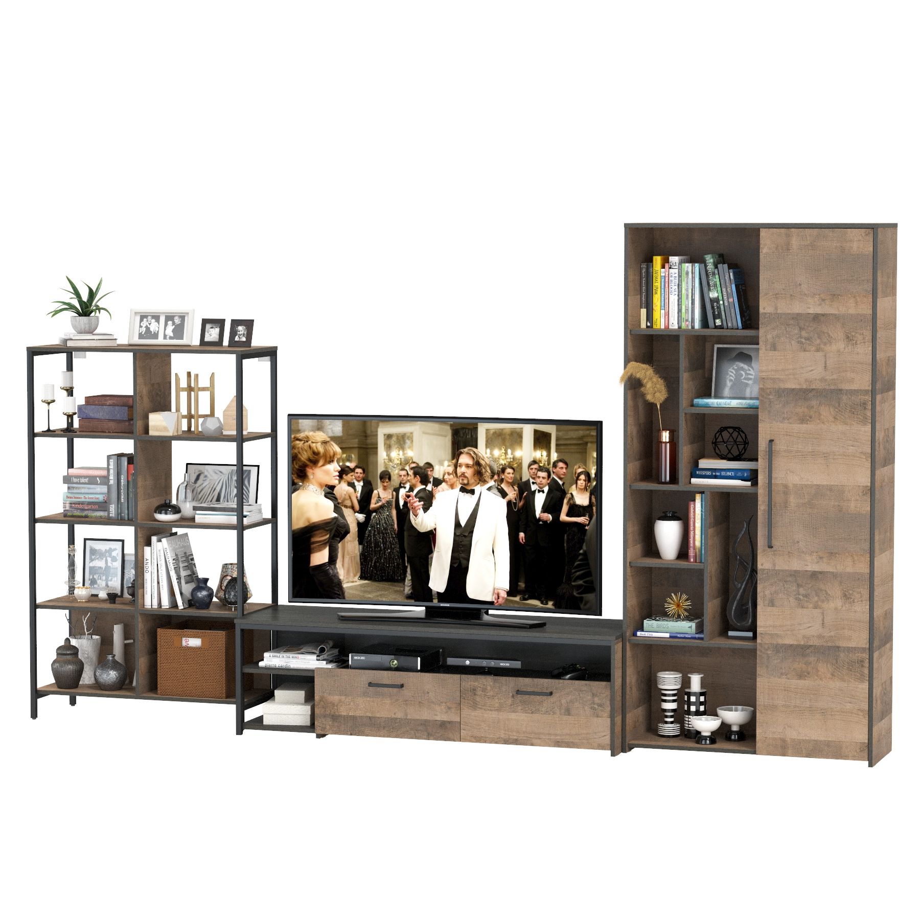 Купить Стенка для гостиной серии Трувор № 72 1b2d0475 со скидкой и кэшбэком  в интернет-магазине bossicom.ru