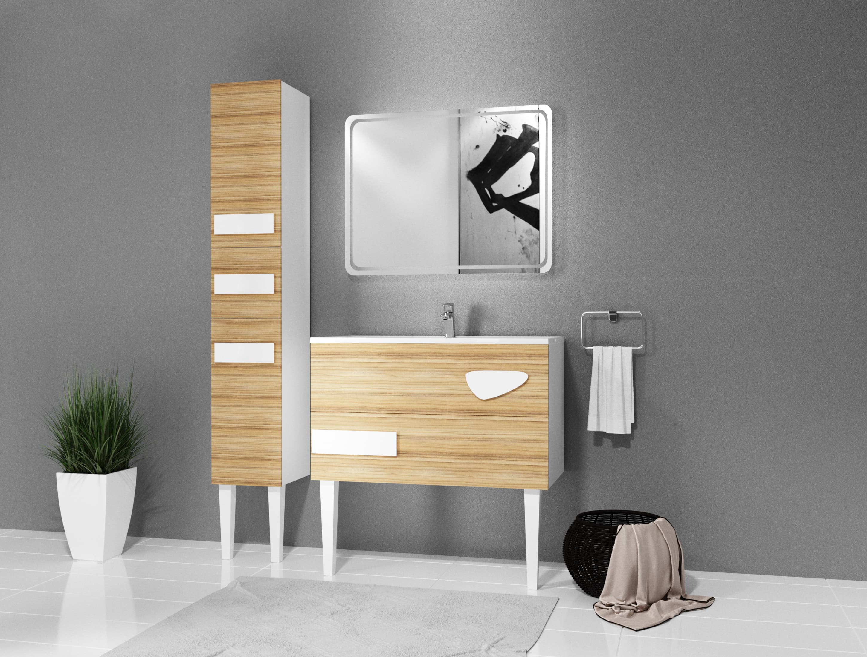 Зеркало для ванной Marka One Eco 100 фото