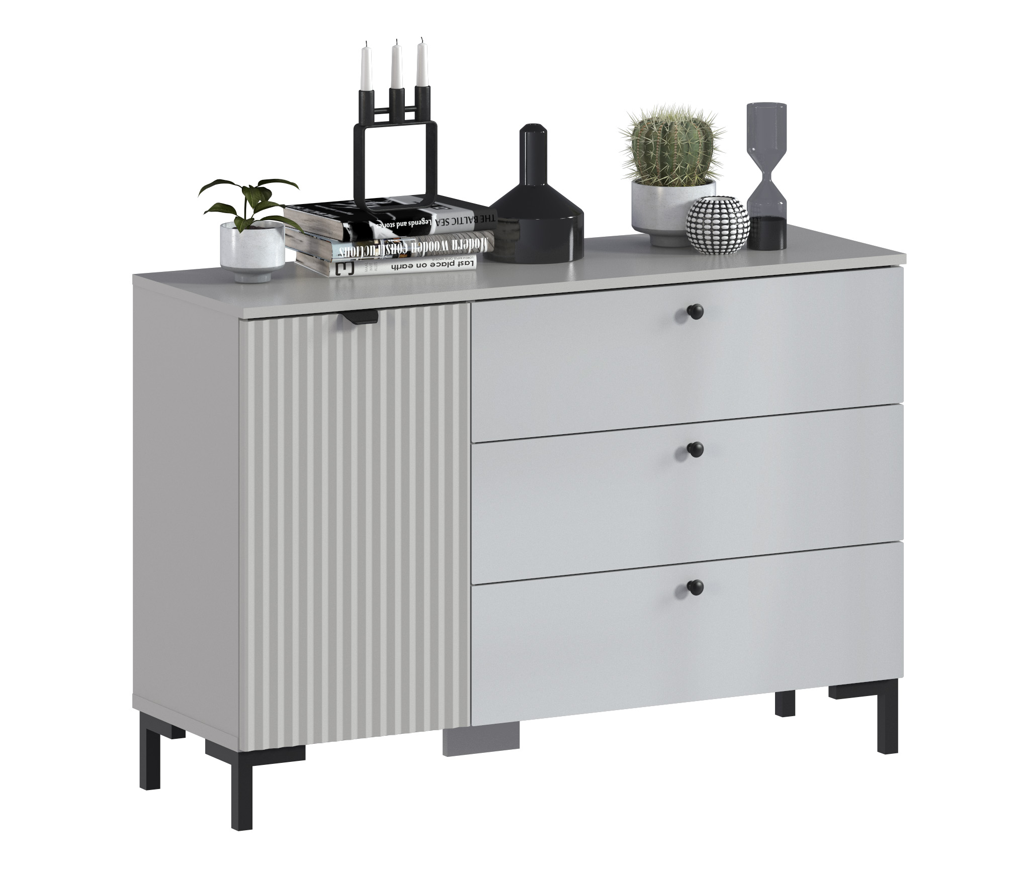 фото Комод тренд сб-3446 3 ящика, 1 дверь столплит