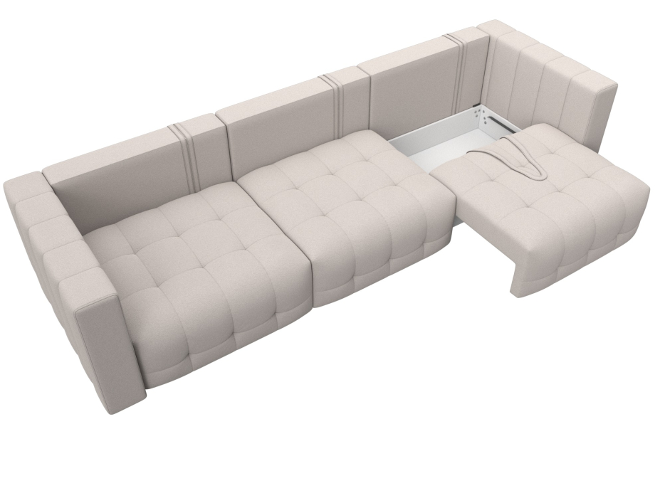 Дизайнерские диваны для гостиной, Диван прямой Лига-052 НПБ Лонг, замша JOLY