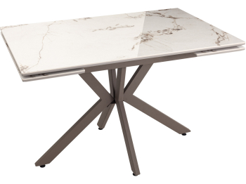 Стол обеденный STOOL GROUP Marmer 120-180/80/76 столешница МДФ16/керамика