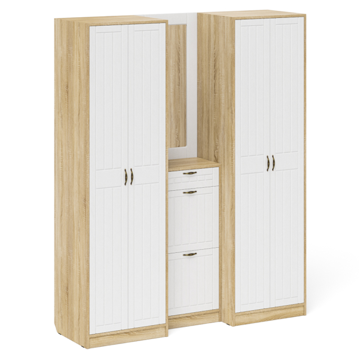 Прихожие, Модульная мебель в прихожую П-6 № 14 МДФ фрезеровка прованс