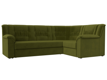 Угловой диван Карелия правый, микровельвет