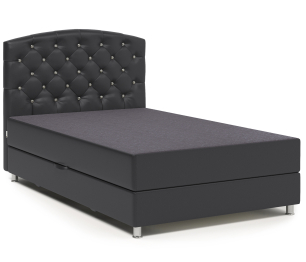 Кровать тахта Премиум Люкс 100 с подъемным механизмом, рогожка / экокожа