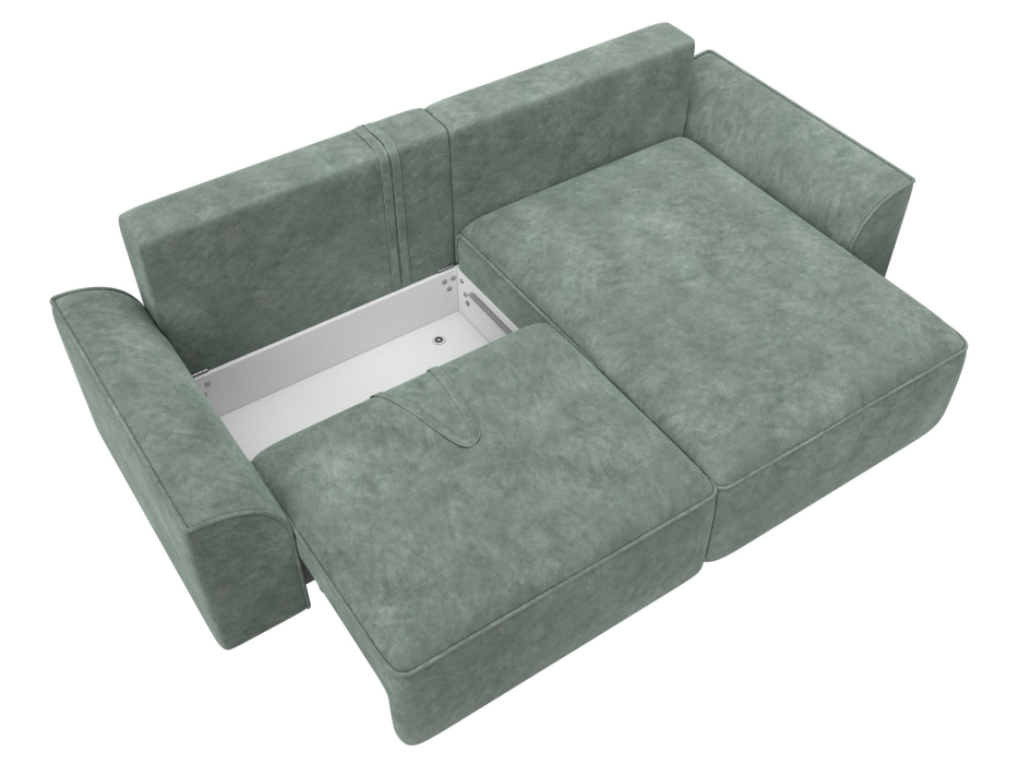 Диваны угловые в гостиную, Диван угловой Лига-048 НПБ, велюр BRUT