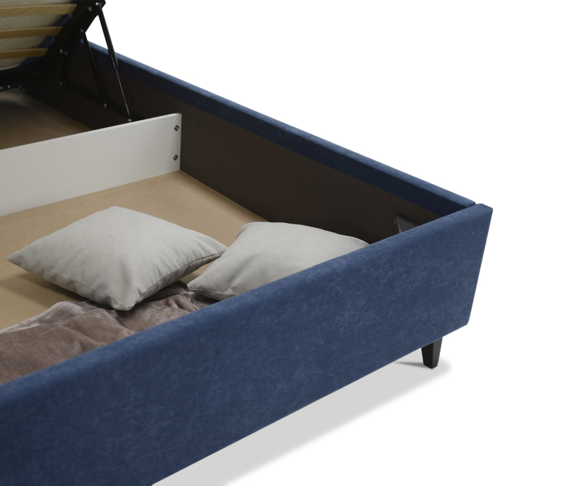 Мягкая кровать, Двуспальная кровать Айлен 180х200, с подъемным механизмом, велюр