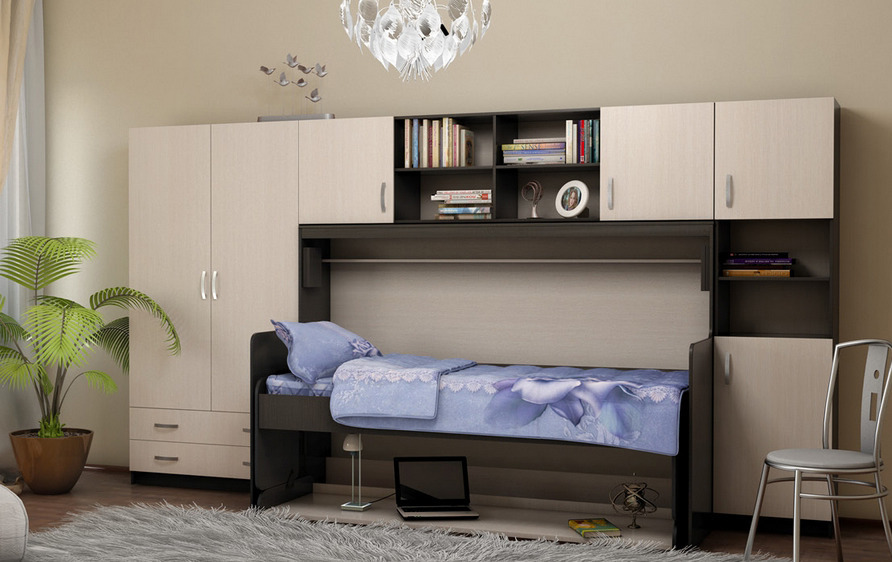 Кровати одноярусные, Стол-кровать-трансформер Мэри МК-0