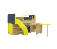 Кровати двухъярусные, Мебель для детских комнат Джинс кровать комбинированная со столом 507.140