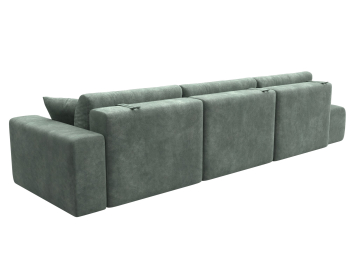 Диван прямой Лига-036 НПБ Модерн Лонг подлокотник справа, велюр BRUT