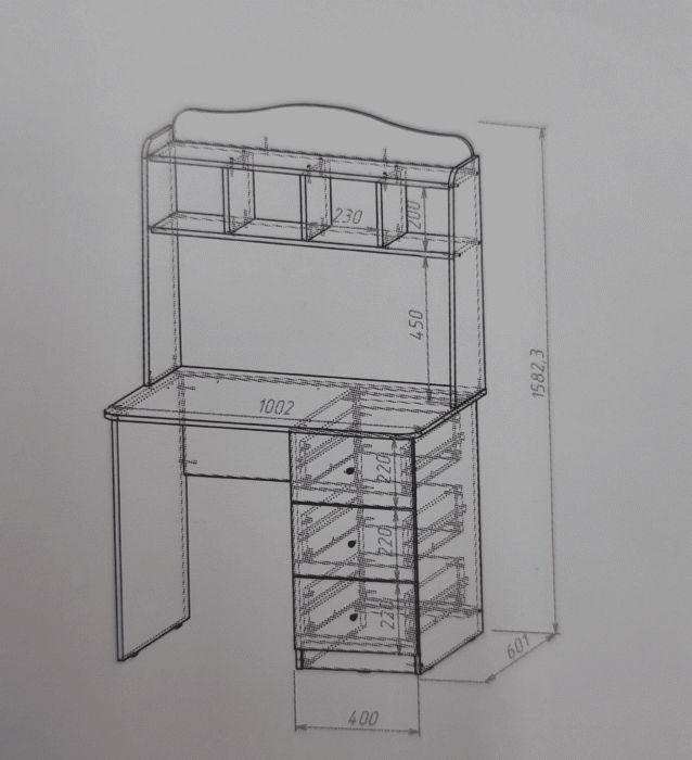 Детские столы, Стол письменный для детской