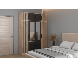 Шкаф для одежды Вегас 83.07 + антресоль 83.10