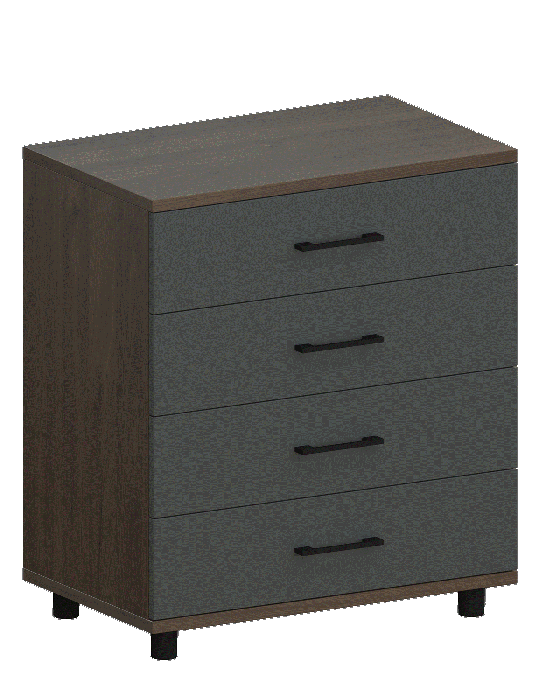 Комоды, Модульная система Грейс Комод КМ-5032  Гикори Джексон Темный