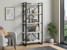 Стеллажи, Стеллаж Айсберг Лофт 80х182-2 черный