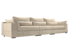 Диваны с ящиком для белья, Прямой диван Пекин Long, микровельвет