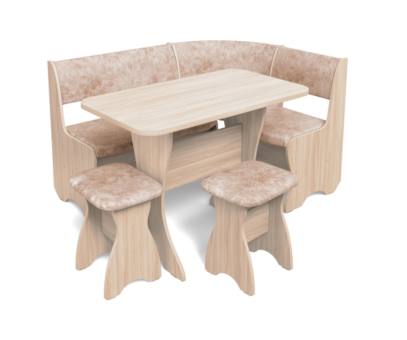 Кухонные уголки, Кухонный уголок Тюльпан Велюр №4