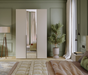 Шкаф 3-х дверный с зеркалом  Лаура Компл 1, 1482 