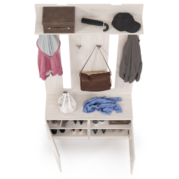 Тумбы с вешалками для верхней одежды Ника