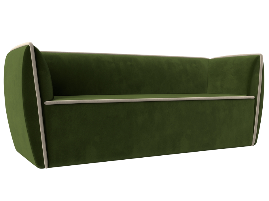 Дизайнерские диваны для гостиной, Прямой диван Бергамо 3-х местный, микровельвет