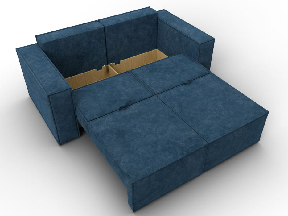 Диваны кровати со спальным местом, Диван прямой Куба мини, велюр BRUT