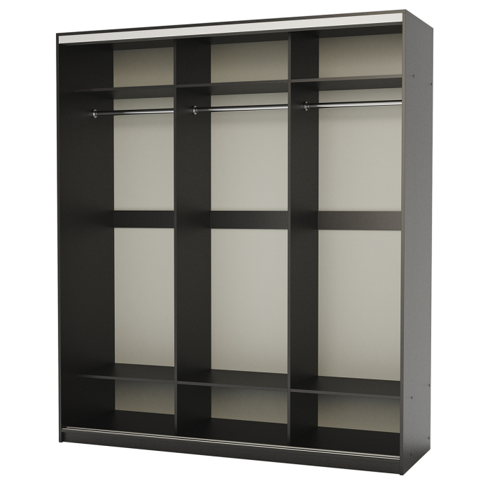 Шкафы-купе, Шкаф-купе 3-х дв. Премиум со штангой 220х60х220