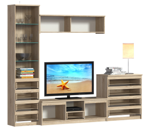 Гостиная Веста с витриной L-2700 