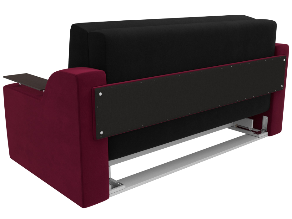 Диваны с ящиком для белья, Прямой диван аккордеон Сенатор 140, микровельвет