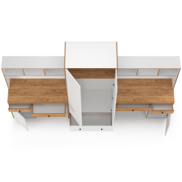 Два компьютерных стола и платяной шкаф Вуди