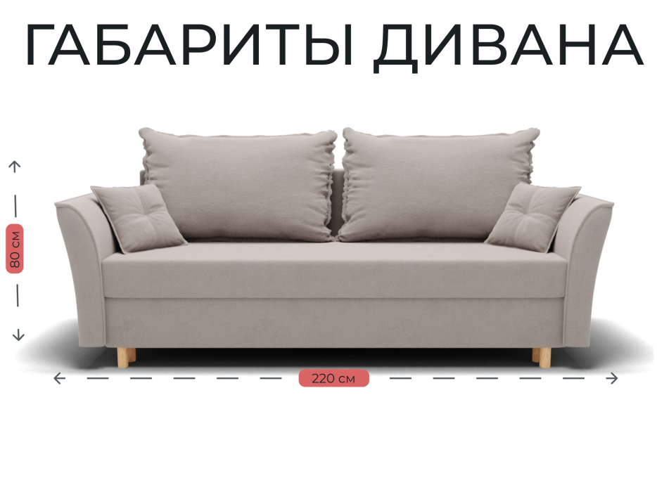 Диваны еврокнижки, Прямой диван Наоми,НПБ,еврокнижка,велюр