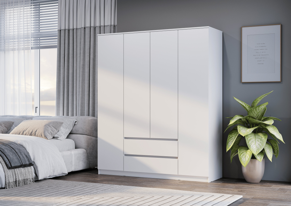 Для одежды, Шкаф 4-х створчатый ШК-13 МС Симпл