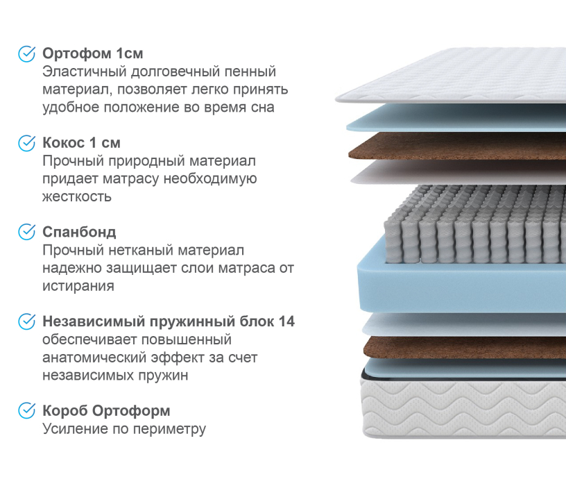Другие размеры, Матрас Орматек Богема 180х200