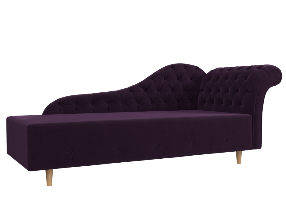 Кушетка диван, Кушетка Камерон правая, велюр 