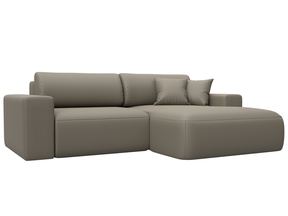 Диваны угловые в гостиную, Диван угловой Лига-036 НПБ Классик правый угол, экокожа GRIFON