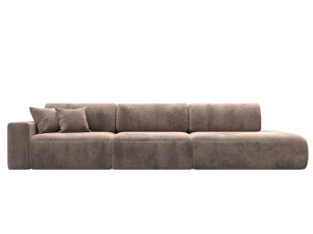 Диван прямой Лига-036 НПБ Модерн Лонг подлокотник слева, велюр TOWER