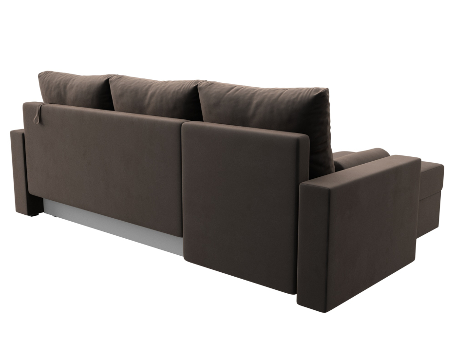 Диваны угловые в гостиную, Диван угловой Верона Лайт левый угол, велюр