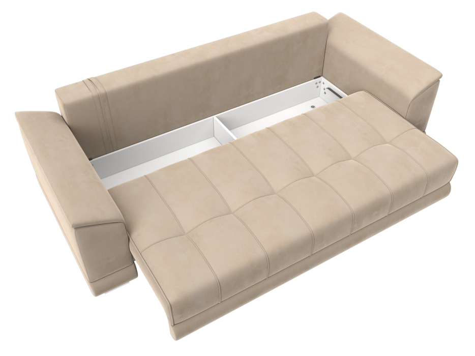 Диваны еврокнижки, Диван прямой НордСтар НПБ, велюр SEVEN