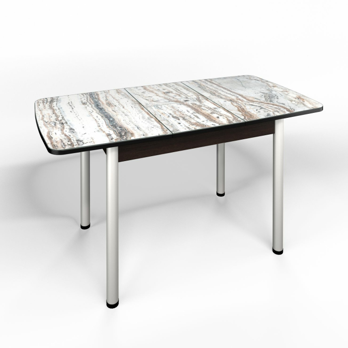 Обеденные столы, Флорида Стол венге, ноги  серебро №5